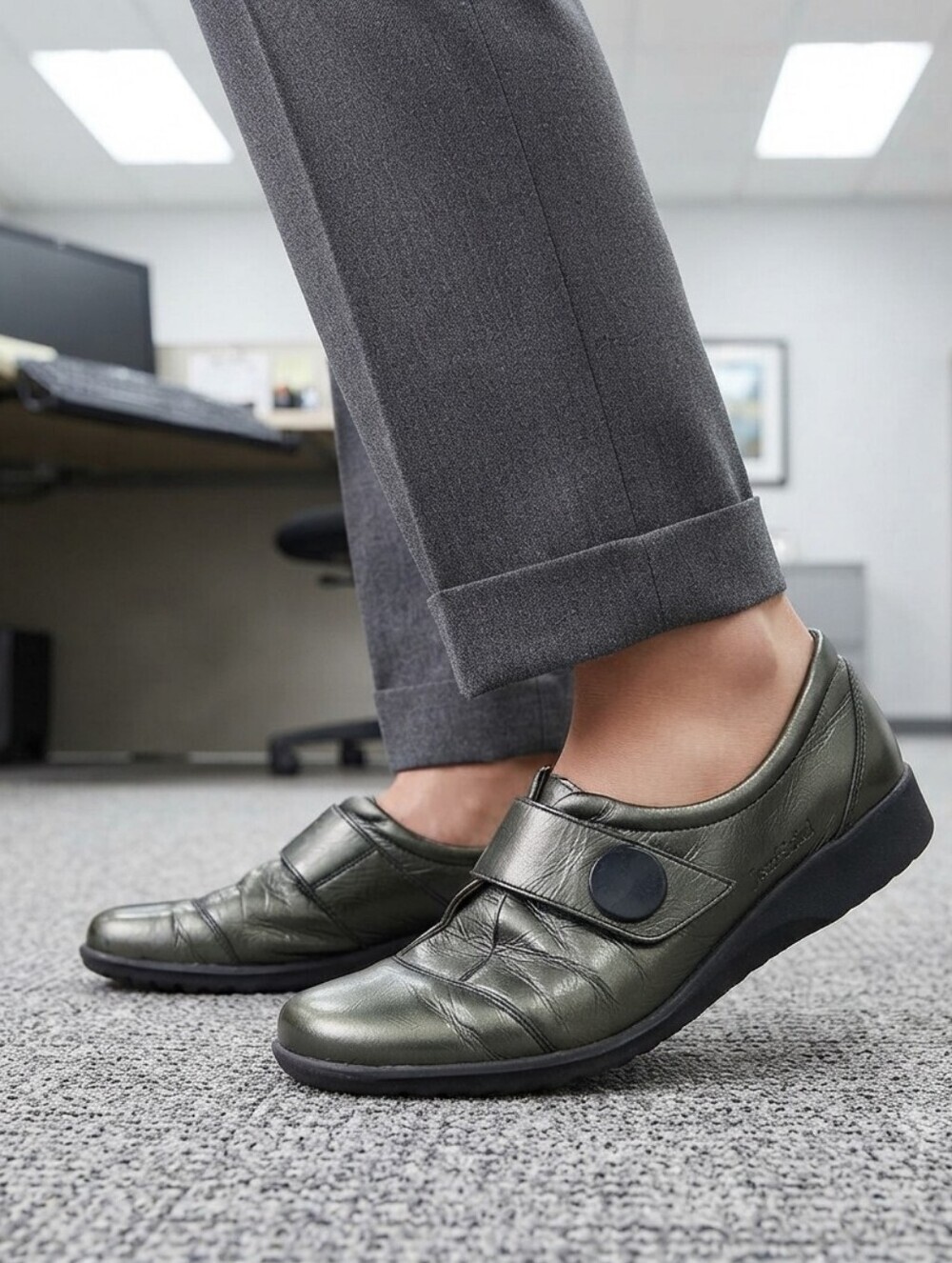 Josef Seibel Leather Mary Jane Comfort Flats EU 40 US 9-9.5
